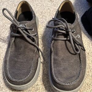 Ariat Gray Boat Shoes with Suede Upper and Moccasin Construction